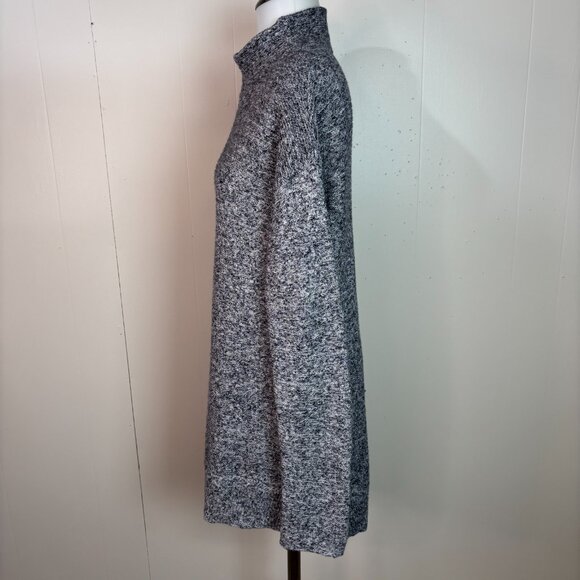 Old Navy Sweater Small Tall Blue Mock Neck Long Sleeve Pullover Cotton Blend - Picture 4 of 11